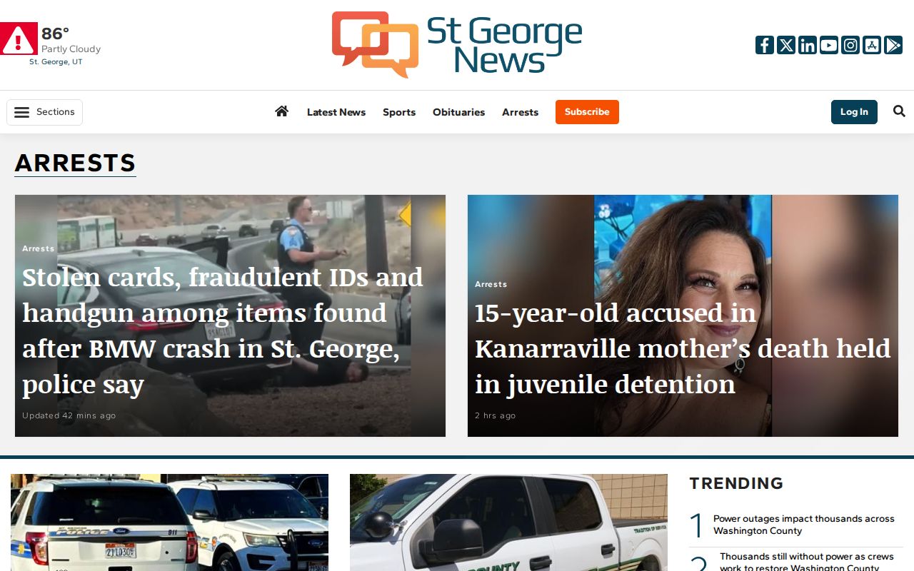 Kane County arrest news source page